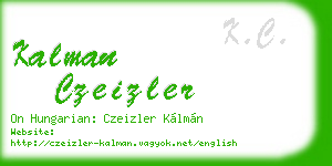 kalman czeizler business card
