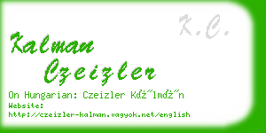 kalman czeizler business card